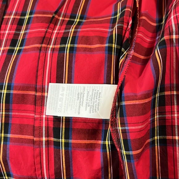 J. Crew red tartan shirt XXS - Picture 4 of 4